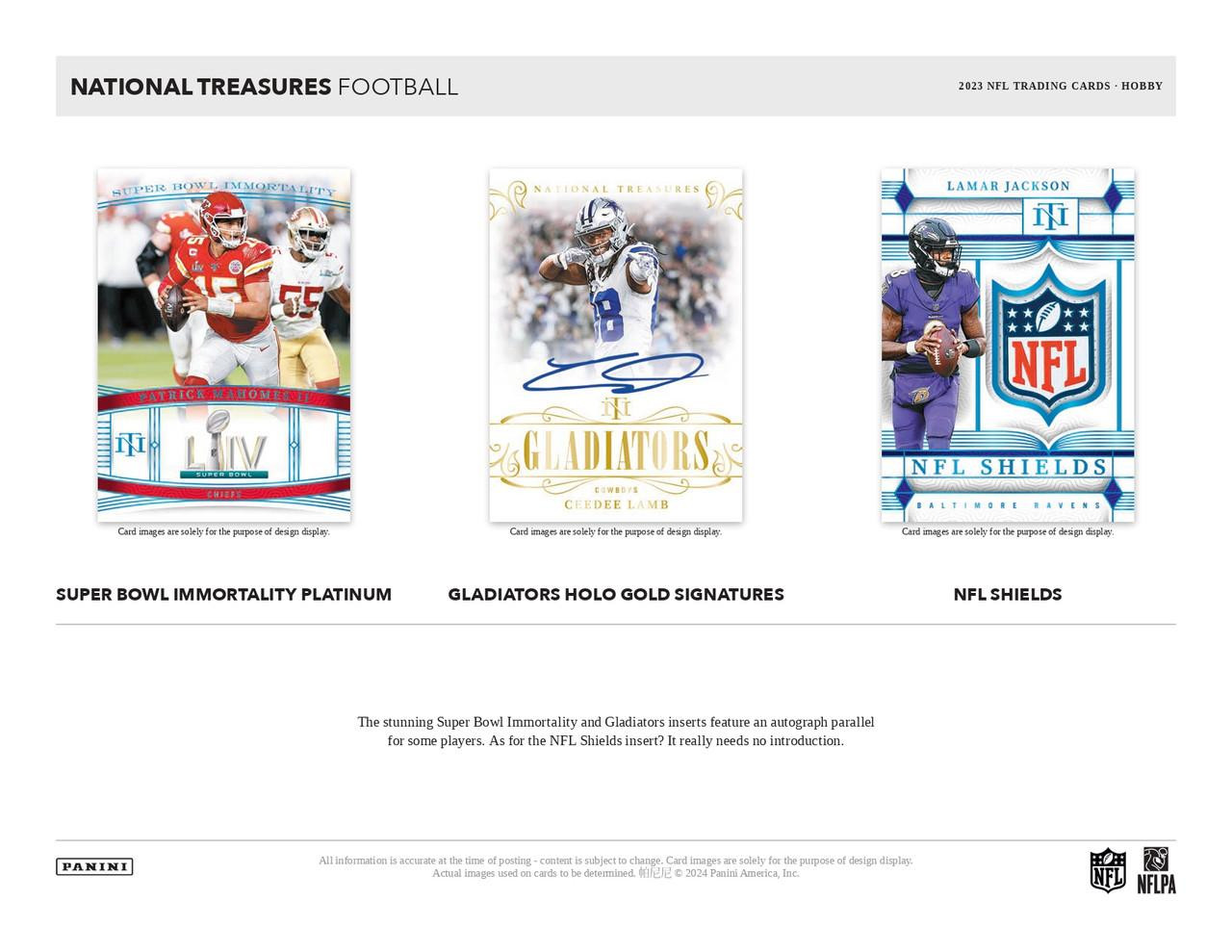 2023 Panini National Treasures Football Hobby Box - Image 3
