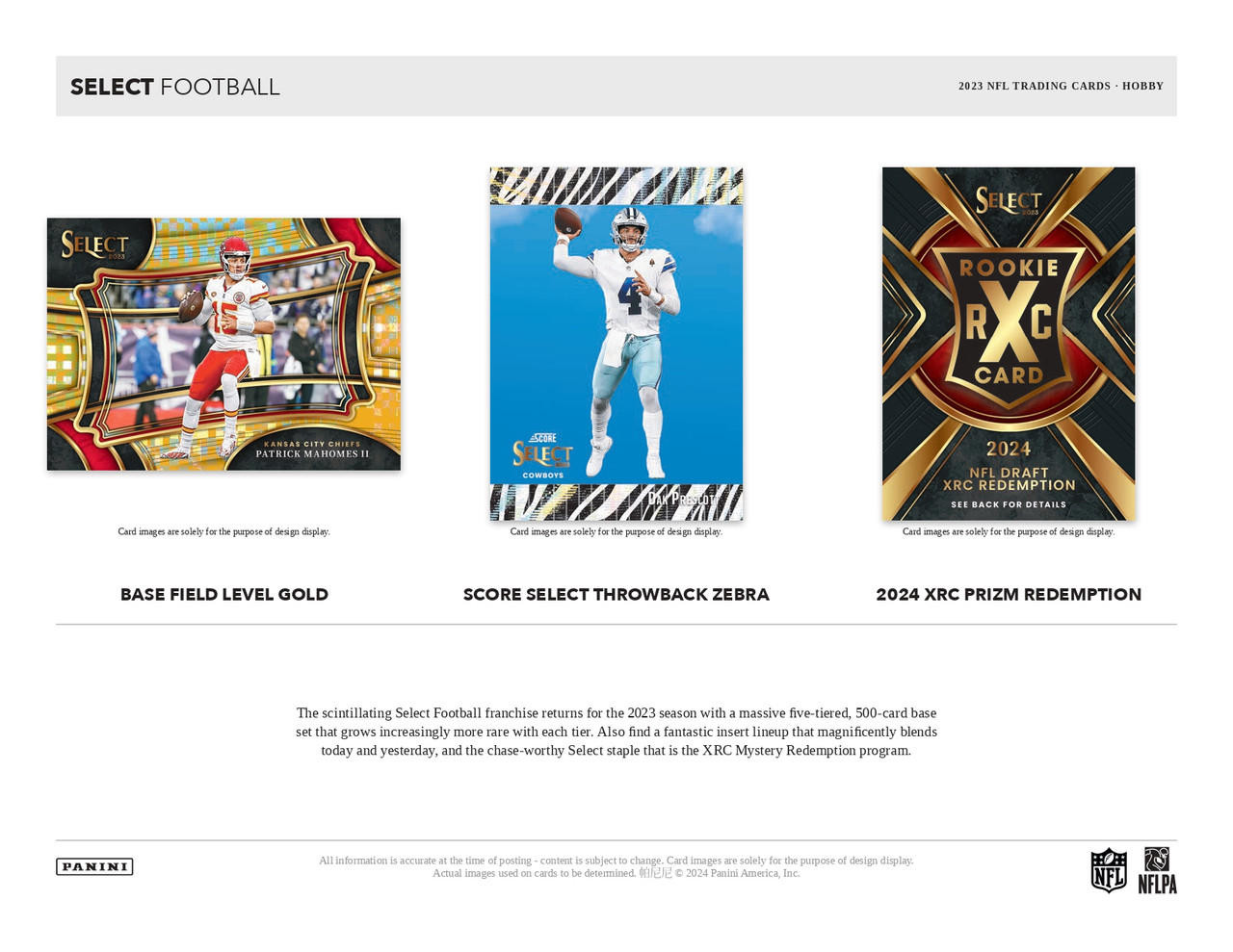 2023 Panini Select Football Hobby Box - Image 2