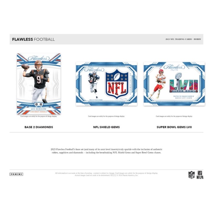 2023 Panini Flawless Football Hobby 2-Box Case - Image 2