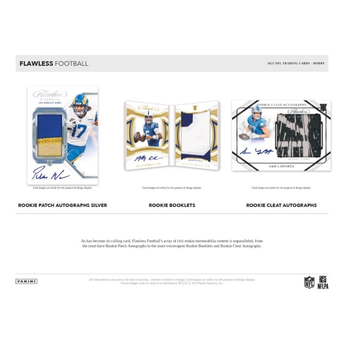 2023 Panini Flawless Football Hobby 2-Box Case - Image 3
