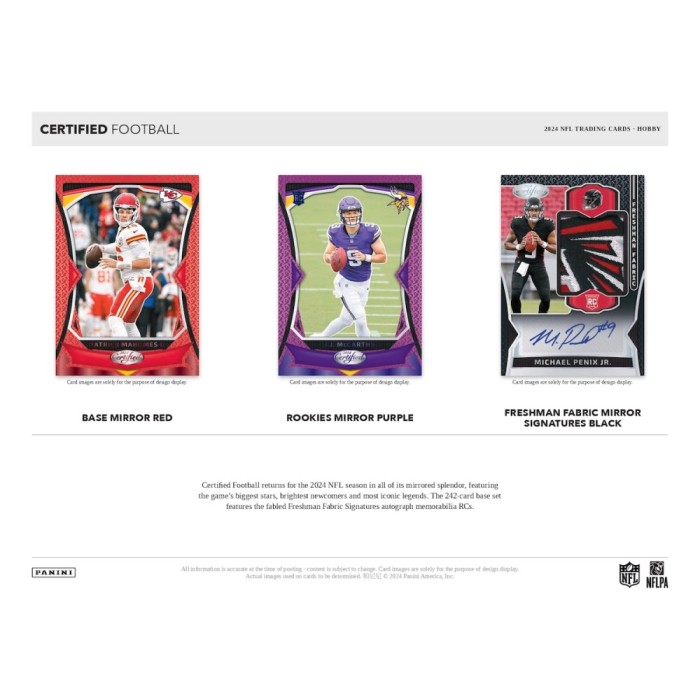 2024 Panini Certified Football Hobby 16 Box Case - Image 2