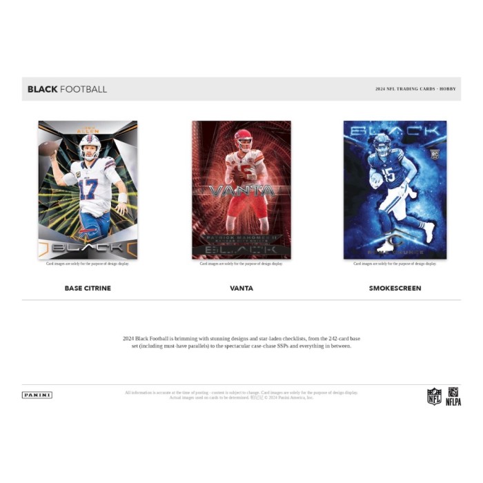 2024 Panini Black Football Hobby 12-Box Case - Image 2
