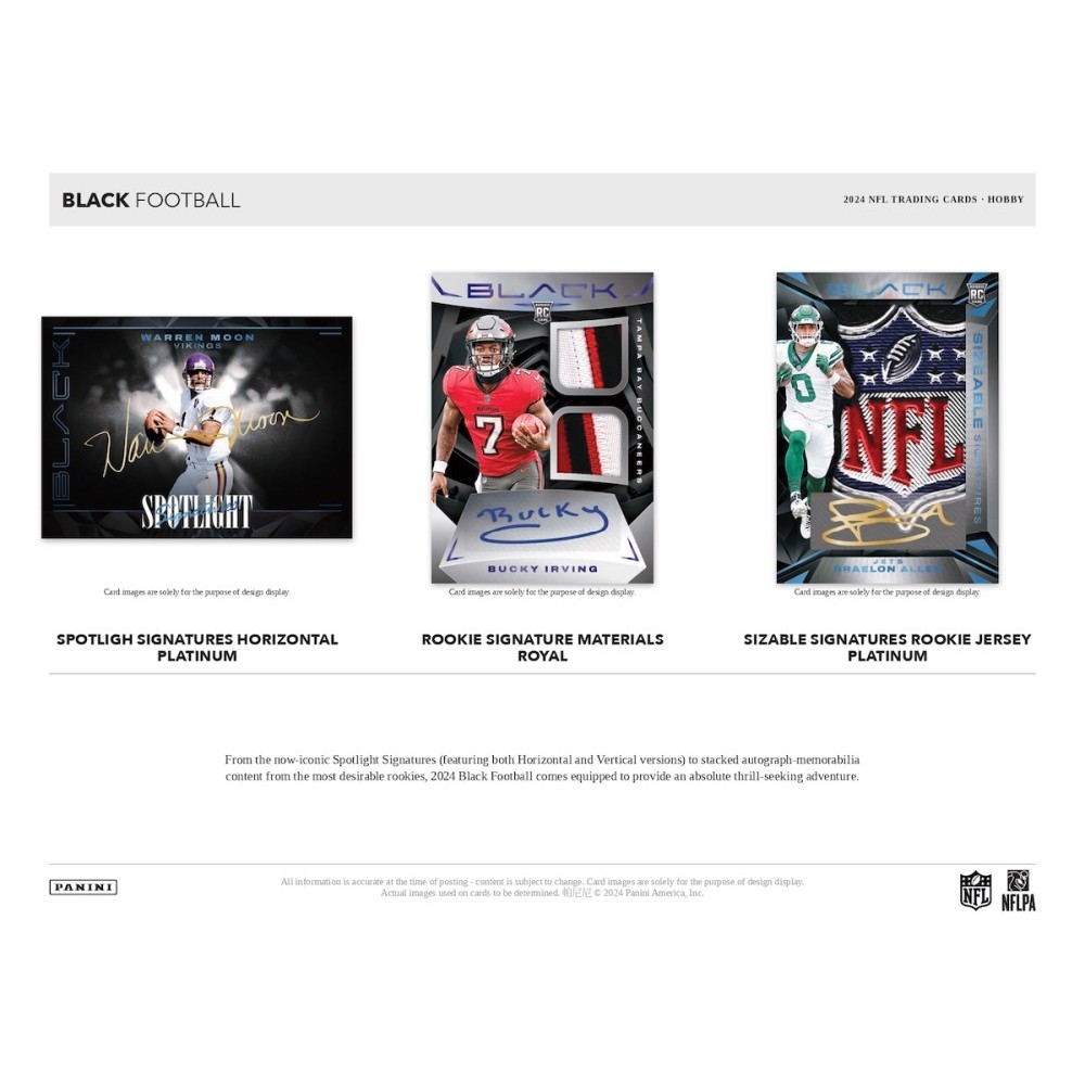 2024 Panini Black Football Hobby 12-Box Case - Image 4