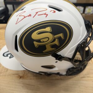 Brock Purdy Authentic Autographed Lunar Full Size Helmet San Francisco 49ers Fanatics