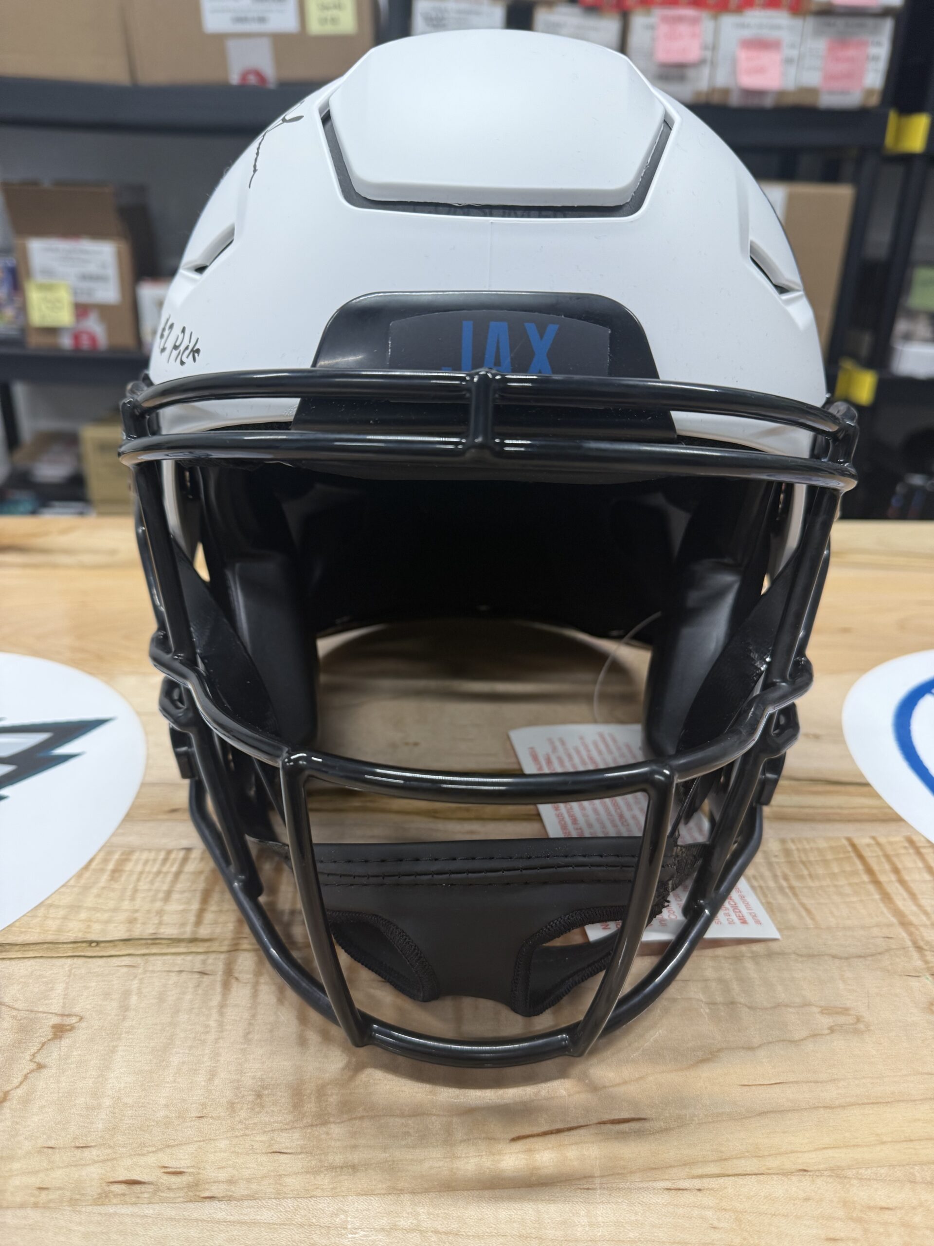 Trevor Lawrence "NFL Debut 9-12-21 2021 #1 Pick" Autographed Authentic Full Size Lunar Helmet 6/16 - Image 2