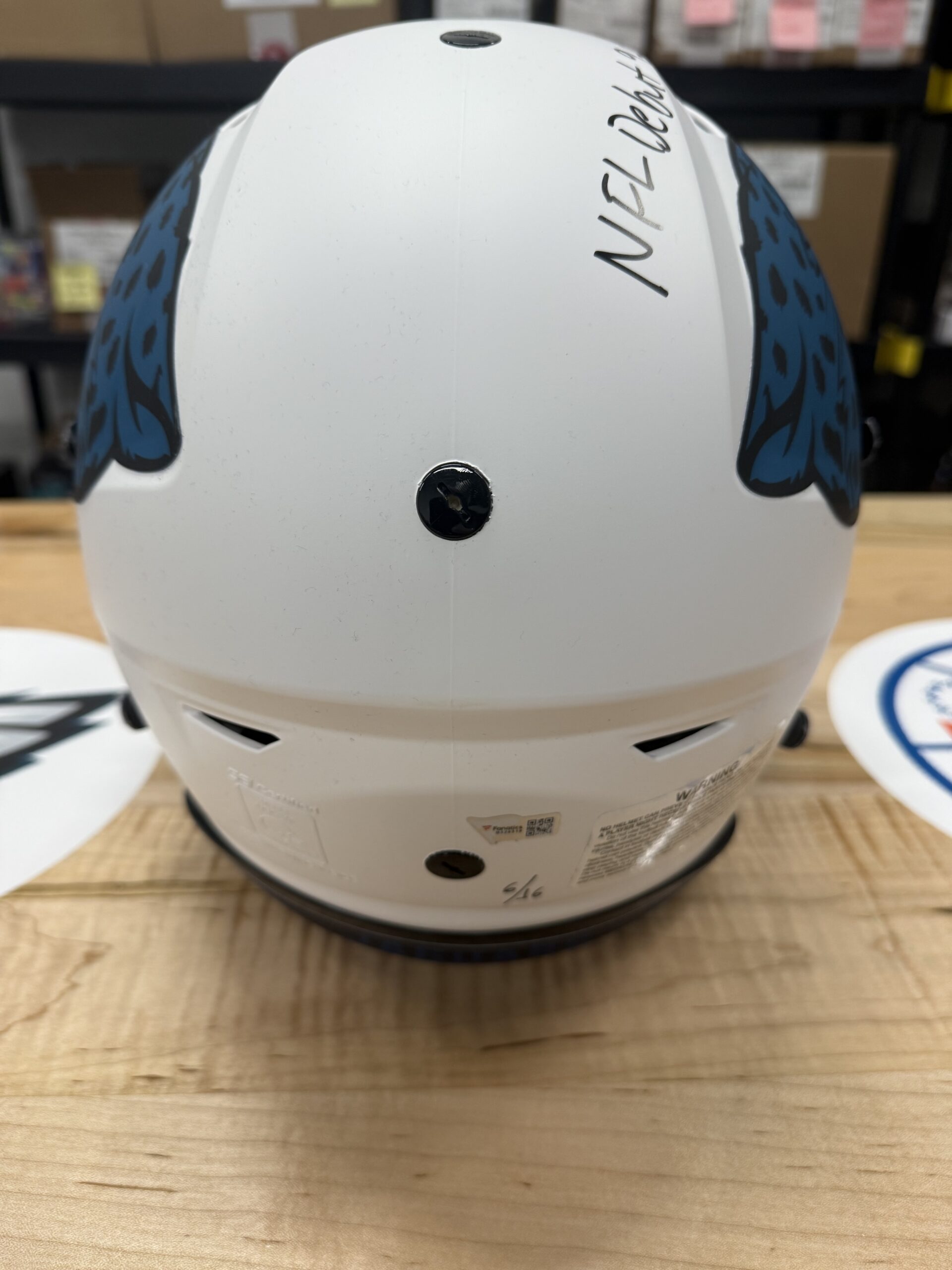 Trevor Lawrence "NFL Debut 9-12-21 2021 #1 Pick" Autographed Authentic Full Size Lunar Helmet 6/16 - Image 3