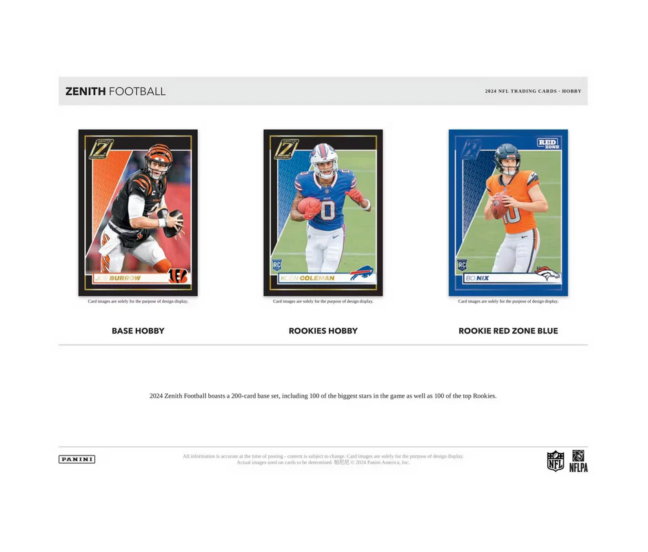 2024 Panini Zenith Football Hobby 12 Box Case - Image 2