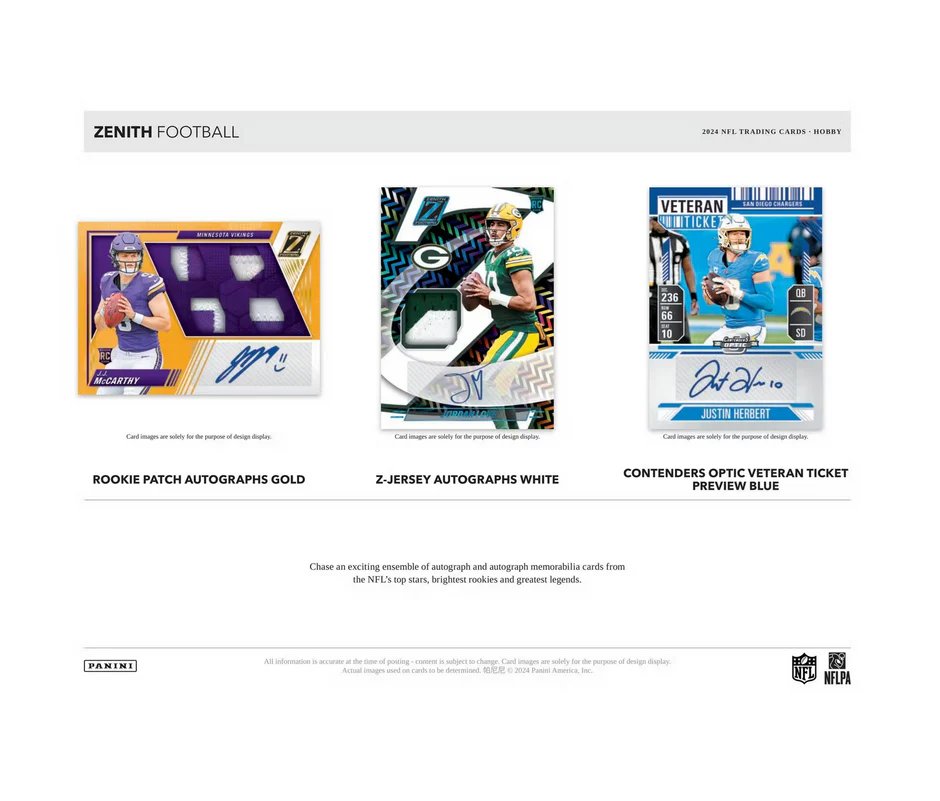 2024 Panini Zenith Football Hobby 12 Box Case - Image 3