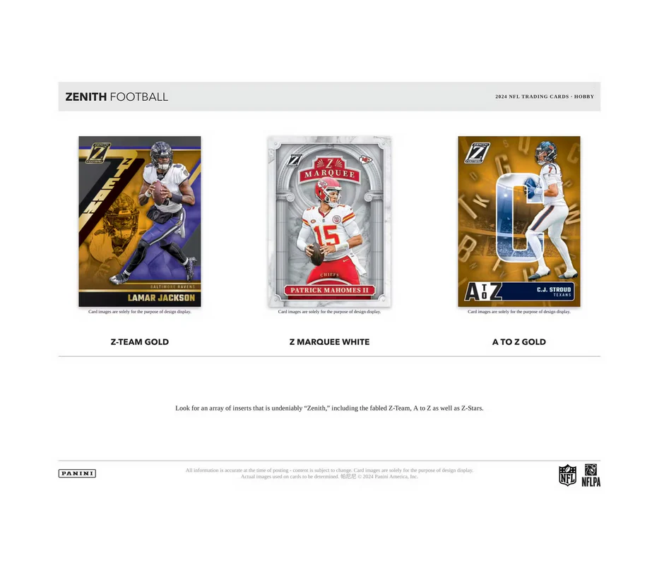 2024 Panini Zenith Football Hobby 12 Box Case - Image 4