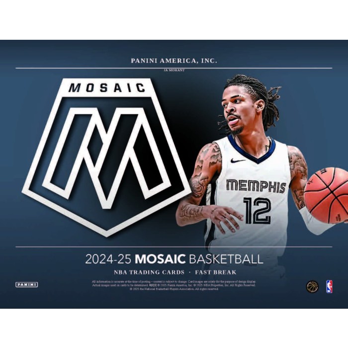 2024/25 Panini Mosaic Basketball Fast Break 20 Box Case