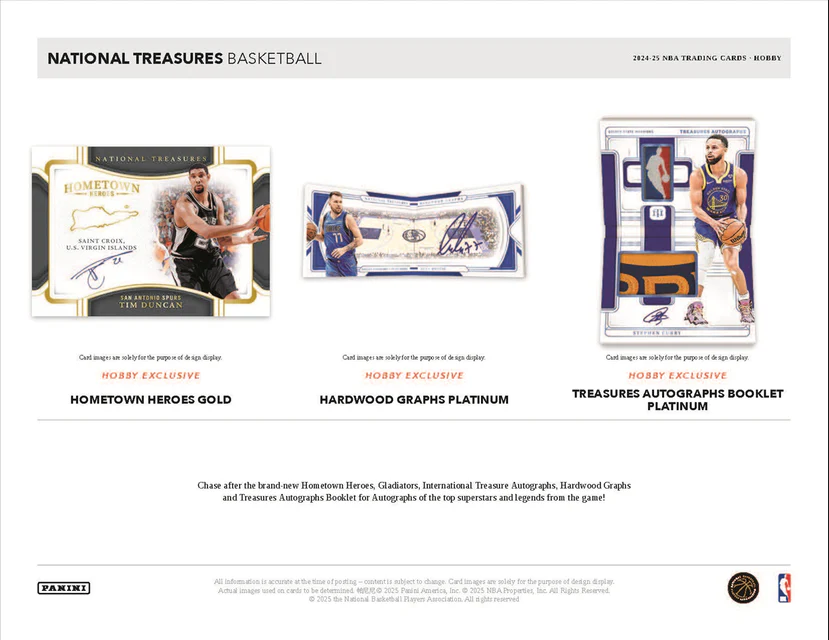 2024/25 Panini National Treasures Basketball Hobby 4 Box Case - Image 2