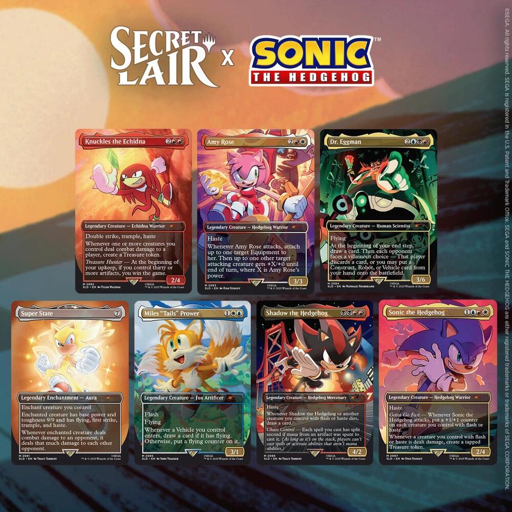 MTG Secret Lair Drop Series X Sonic The Hedgehog Friends & Foes (Non-Foil)